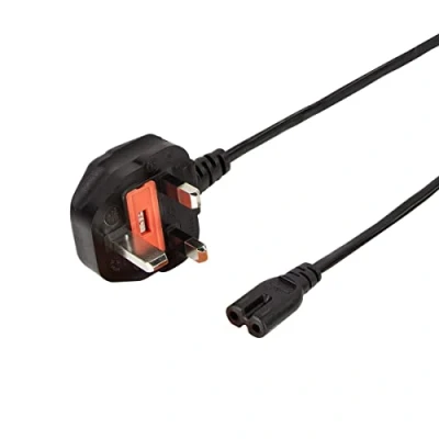 Abbildung von LogiLink CP166 Netzkabel, BS 1363 (UK) zu IEC C7, schwarz, 1,8 m