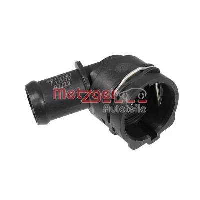 Abbildung von METZGER 4010137 Flansch Motorkühler VOLKSWAGEN: Golf 7 Variant, Passat B8 Scirocco III, AUDI: A3 Sportback, SKODA: Octavia 3 Combi