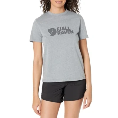 Abbildung von Fjallraven 87146 020 999 Logo Tee W T Shirt Damen Grey Melange Größe XS