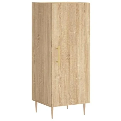 Abbildung von vidaXL Sideboard, Kommode mit viel Stauraum, Mehrzweckschrank Anrichte für Wohnzimmer, Schrank Beistellschrank Metallbeine, Modern, Sonoma Eiche Holzwerkstoff