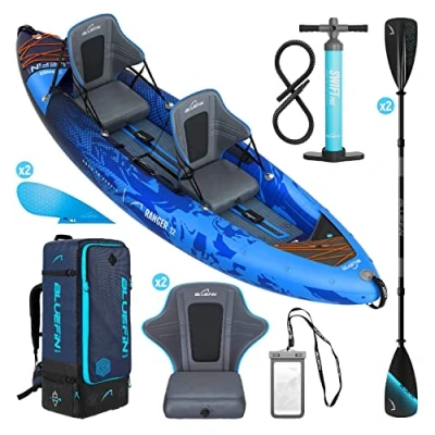 Abbildung von Bluefin Ranger aufpumpbares Kajak, 2 Personen aufpumpbare Kanu Alternative