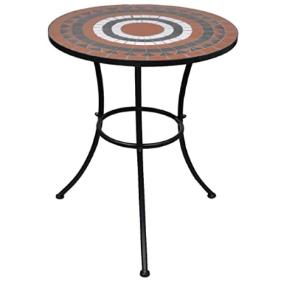 Abbildung von vidaXL Mosaiktisch 60 cm Terrakotta/Weiß