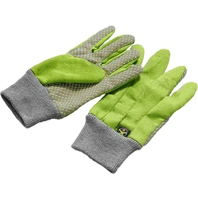 Abbildung von HABA 304510 Terra Kids Arbeitshandschuhe, Handschuhe Größe 5.5, mit Latexnoppen, transparent