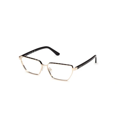 Abbildung von Guess Damen GU50123 005 Rahmen von BRILLEN Metall Schwarz Geometrisch Normal