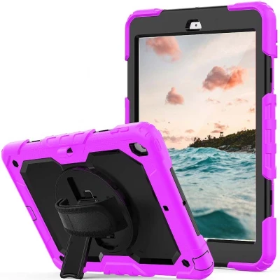 Abbildung von Casecentive Handstrap Pro Hardcase mit Handschlaufe iPad 2017 / 2018 rosa 8720153794923