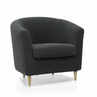 Abbildung von SOFASKINS® Sofabezug, super elastisch, atmungsaktiv und langlebig, einfach anzubringen, Maße 60 90 cm, Dunkelgrau