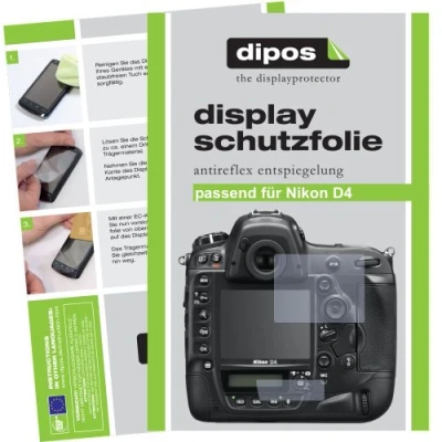 Abbildung von dipos I 2X Schutzfolie matt kompatibel mit Nikon D4 Folie Displayschutzfolie