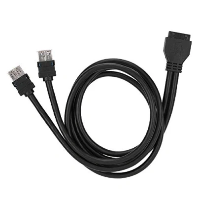 Abbildung von ciciglow USB 3.0 Panel Mount Kabel, USB3.0 19/20PIN Desktop Front Motherboard Kabel mit Festen Füßen(0.8m)