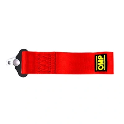 Abbildung von OMP OMPEB/578/R Schleppseil Haken Edelstahl 100 mm Innendurchmesser Rot Material Stoff Diámetro
