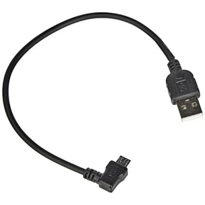 Abbildung von System S Micro USB Kabel Winkelstecker Datenkabel und Ladekabel 90 gewinkelt 20 cm