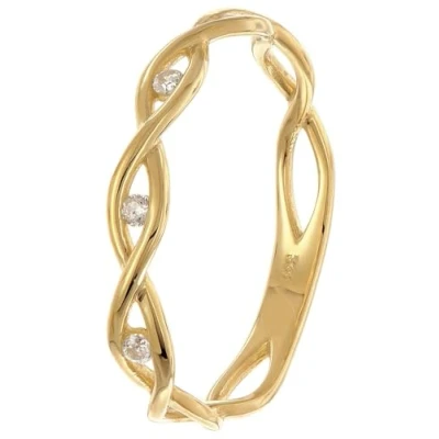 Abbildung von trendor Goldring Gold 333/8K mit Zirkonias