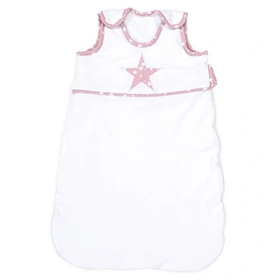 Abbildung von babybay Schlafsack Organic Cotton, weiß Applikation Stern beere Sterne