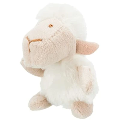 Abbildung von TRIXIE Katzenspielzeug Schaf zum Kuscheln und Spielen Katzenminze Plüsch weiß/beige 10 cm 45767