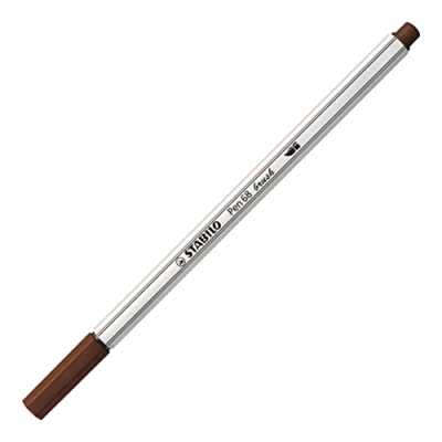 Abbildung von 10 x Stabilo Premium Filzstift mit Pinselspitze Pen 68 brush braun