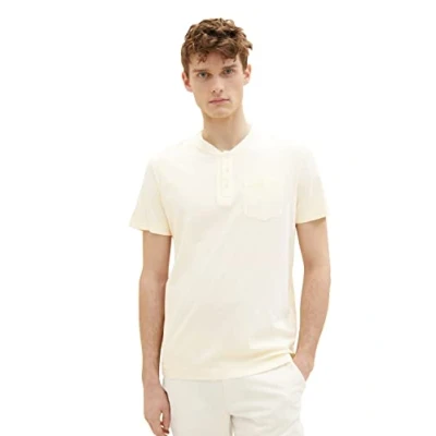 Abbildung von TOM Tailor MIT Starker Waschung Tshirt basic, Herren, Größe: XL, Vintage beige