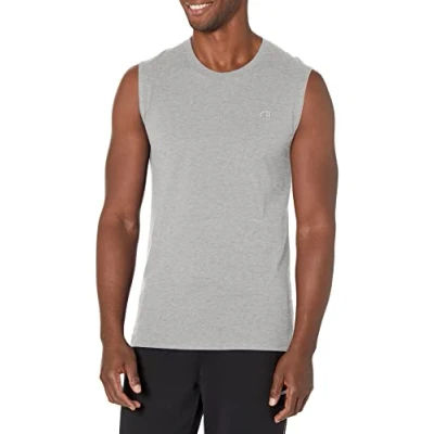 Abbildung von Champion Herren Hemd Klassisches Jersey Muscle T shirt, Oxford grau, XXL