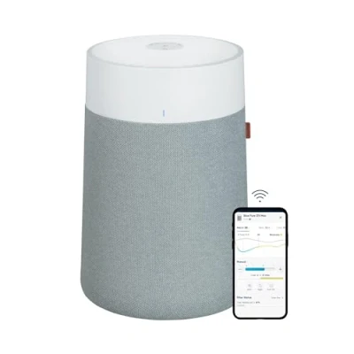 Abbildung von BLUEAIR Luftreiniger für mittlere Räume, reinigt 172 m² in 1h, HEPASilent Luftwäscher Haus, Haustiere, Allergien, Viren, Staub, Schimmel, Rauch, Blue Pure 3350i Max Air Purifier