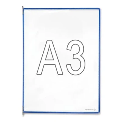 Abbildung von Tarifold Sichttafeln, A3, Hochformat, blau, VE 10 Stück