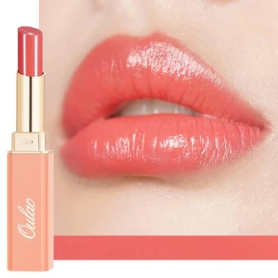 Abbildung von Oulac 2 in1 Lippenstift und Lip Balm, Saftiger Glänzender lippenpflege Lippenstift,Geschmeidige Hydratisierte Lippen, Glänzendes Finish für trockene, rissige spröde Vegan (04)