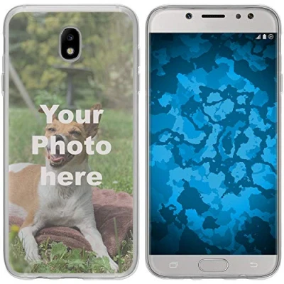 Abbildung von PhoneNatic Case kompatibel mit Galaxy J5 2017 Personalisierte Handyhülle Clear zum selbst gestalten eigenem Foto