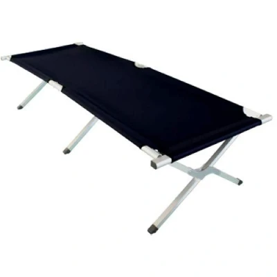 Abbildung von Grafner Feldbett klappbar Campingbett inkl. Tragetasche 190cm schwarz Transporttasche