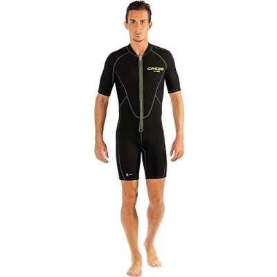 Abbildung von Cressi Men&#039;s Lido Man Monopiece Wetsuit 2mm Einteiliger Neoprenanzug Herren für alle Wassersportarten, Schwarz/Blau, L/4