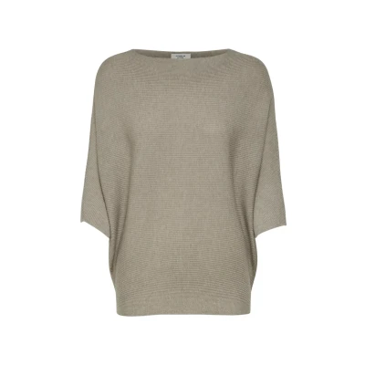 Abbildung von JDY Behave Batsleeve Strickpullover, Damen, Größe: XS, Simply taupe melange