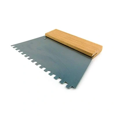 Abbildung von Schwan Kleberspachtel, Stahl, 180 mm, Buchenholz, gezahnt/ungezahnt, TBK, Bodenbelag, Parkett, Fliesen