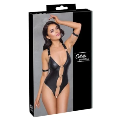 Abbildung von Wetlook Bodysuit Schwarz
