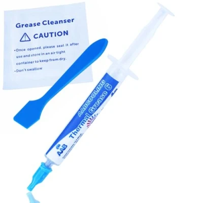 Abbildung von AABCOOLING Thermal Grease 6 4g Hochleistungs 15,3W/mK Wärmeleitpaste mit Silber Hoher Wärmeleitfähigkeit für Alle CPU PC Kühler Lüfter Prozessor, Wasserkühlung, Notebook, Paste, Wärmeleitpad