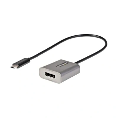 Abbildung von StarTech.com USB C auf DisplayPort Adapter 8K/4K 60Hz zu 1.4 Dongle Type DP Monitor Videokonverter Funktioniert mit Thunderbolt 3 30cm Kabel (CDP2DPEC)