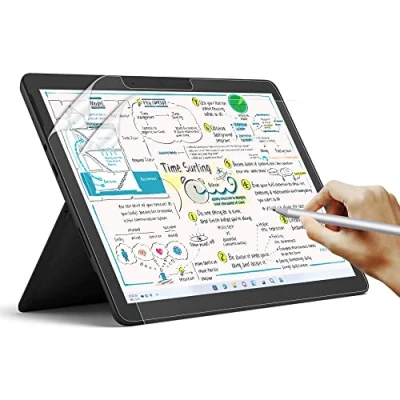 Abbildung von [2 Stück] Like Matt Paper Folie für 13&quot; Microsoft Surface Pro 11(2024)/X/9/8, [Blendfreiem] PET Papier Gefühl Displayschutzfolie zum Zeichnen, Schreiben, Skizzieren