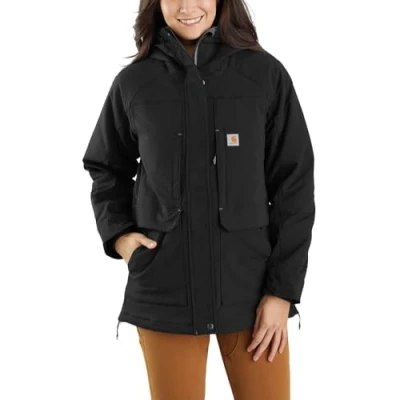 Abbildung von Carhartt Women&#039;s Super Dux™ Relaxed Fit Insulated Traditional Coat, BLACK, M