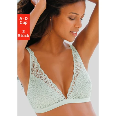 Abbildung von petite fleur Bralette BH, ohne Bügel aus Spitze, Dessous