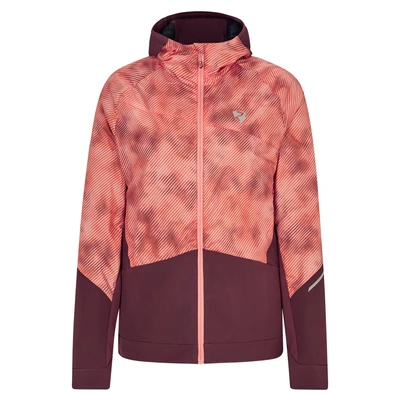 Abbildung von Ziener Damen NAKIMA Hybrid /Aktiv Jacke atmungsaktiv, winddicht, funktionell, pink stripe print, 40