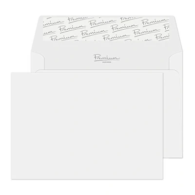 Abbildung von Blake Premium Business 37880 Briefumschläge Haftklebung Brilliant Weiß Wove C6 114 x 162 mm 120g/m² 500 Stück