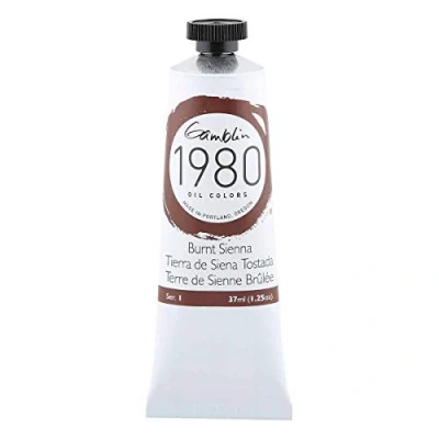 Abbildung von Gamblin 1980 Oelfarbe Siena gebrannt 37 ml