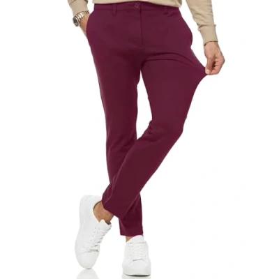 Abbildung von Indicode Jeans Super Stretch Rodekro Chino, Herren, Größe: 34x34, Bordeaux