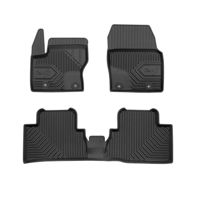Abbildung von FROGUM No. 77 77426146 Fußmattensatz Gummi vorne und hinten 3 schwarz Maßgefertigt FORD: Grand C Max