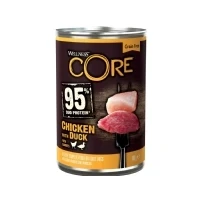 Abbildung von Wellness Core Grain Free 95 400 g Hundefutter Huhn&amp;Ente&amp;Karotte...