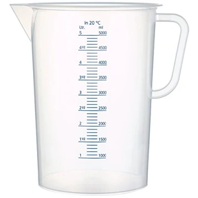 Abbildung von neoLab E 1626 Messbecher aus PP, 5000 mL, Transparent (Milchig)