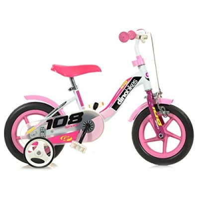 Abbildung von Dino Kinderfahrrad &quot;Lernrad 10 Zoll&quot;, 1 Gang, mit Stützrädern, Hupe und Schutzblechen