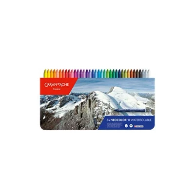Abbildung von Caran d’Ache D&#039;ache Neocolor II Kreidestifte (84 Stück), Multi, Einheitsgröße, 7500.384