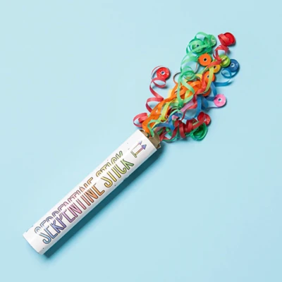 Abbildung von Regenbogen Serpentine Sticks 20cm 2 Stück