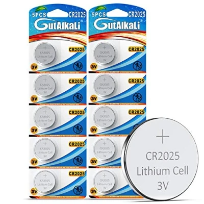 Abbildung von GutAlkaLi 10 Knopfzellen CR2025 Lithium 3 V