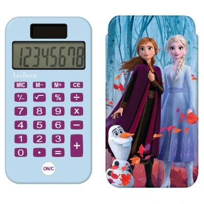 Abbildung von Lexibook Taschenrechner Disney Frozen, Olaf, Klassische und komplexe Rechenfunktionen, starre Schutzhülle, mit Akku, Blau/Lila, C45FZ