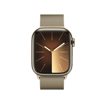 Abbildung von Apple Watch Series 9 4G 45mm Gold RVS (Gouden Schakelband)