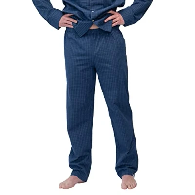 Abbildung von greenjama Herren Pyjama Hose Pyjamaunterteil, Ultramarine, L