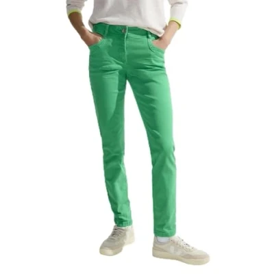 Abbildung von Cecil SLIM FIT Stoffhose, Damen, Größe: 33x30, Grün