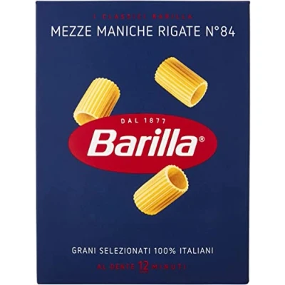 Abbildung von 20x Pasta Mezze Maniche Rigate nr. 84, 100% italienisch Nudeln 500 g pack + Italian Gourmet polpa 400g